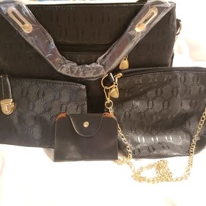 Set of 3 gorgeous handbags and wallet
